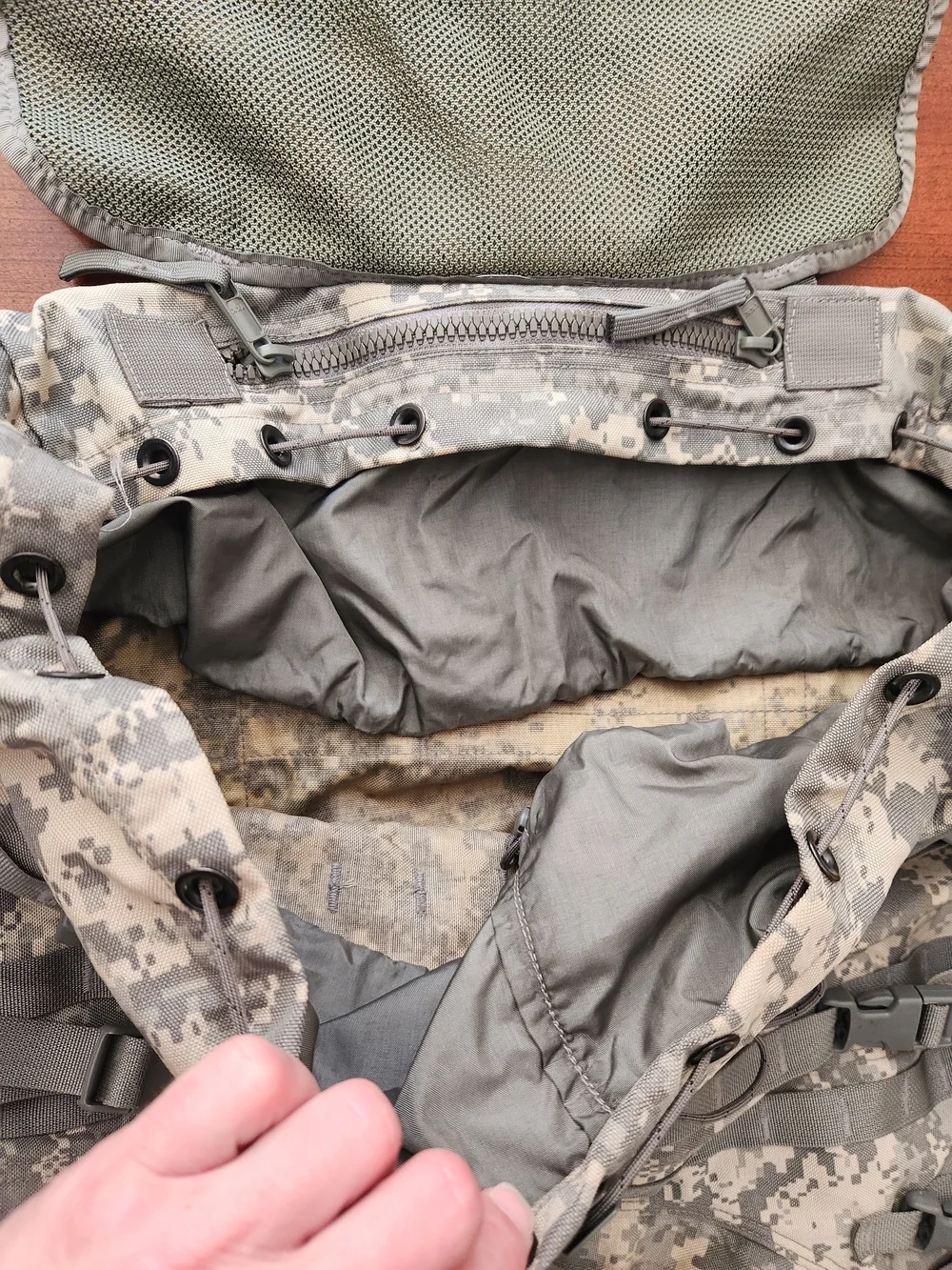 Military-Style Tactical Backpack - Digital Camo Green
